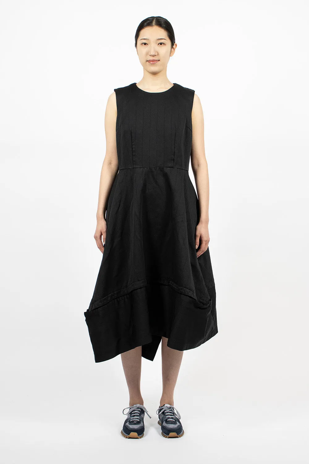 Sleeveless Balloon Dress Black