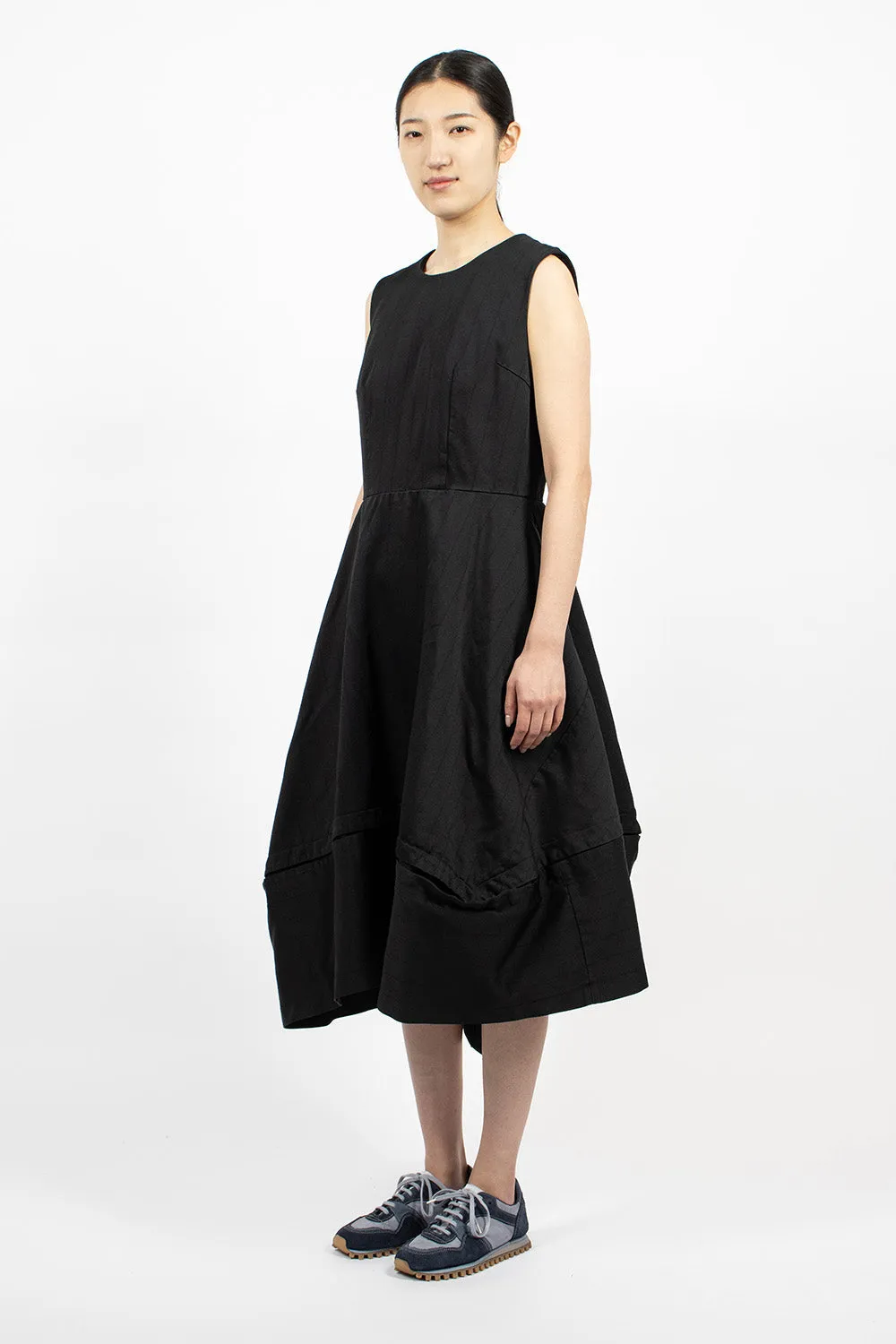 Sleeveless Balloon Dress Black