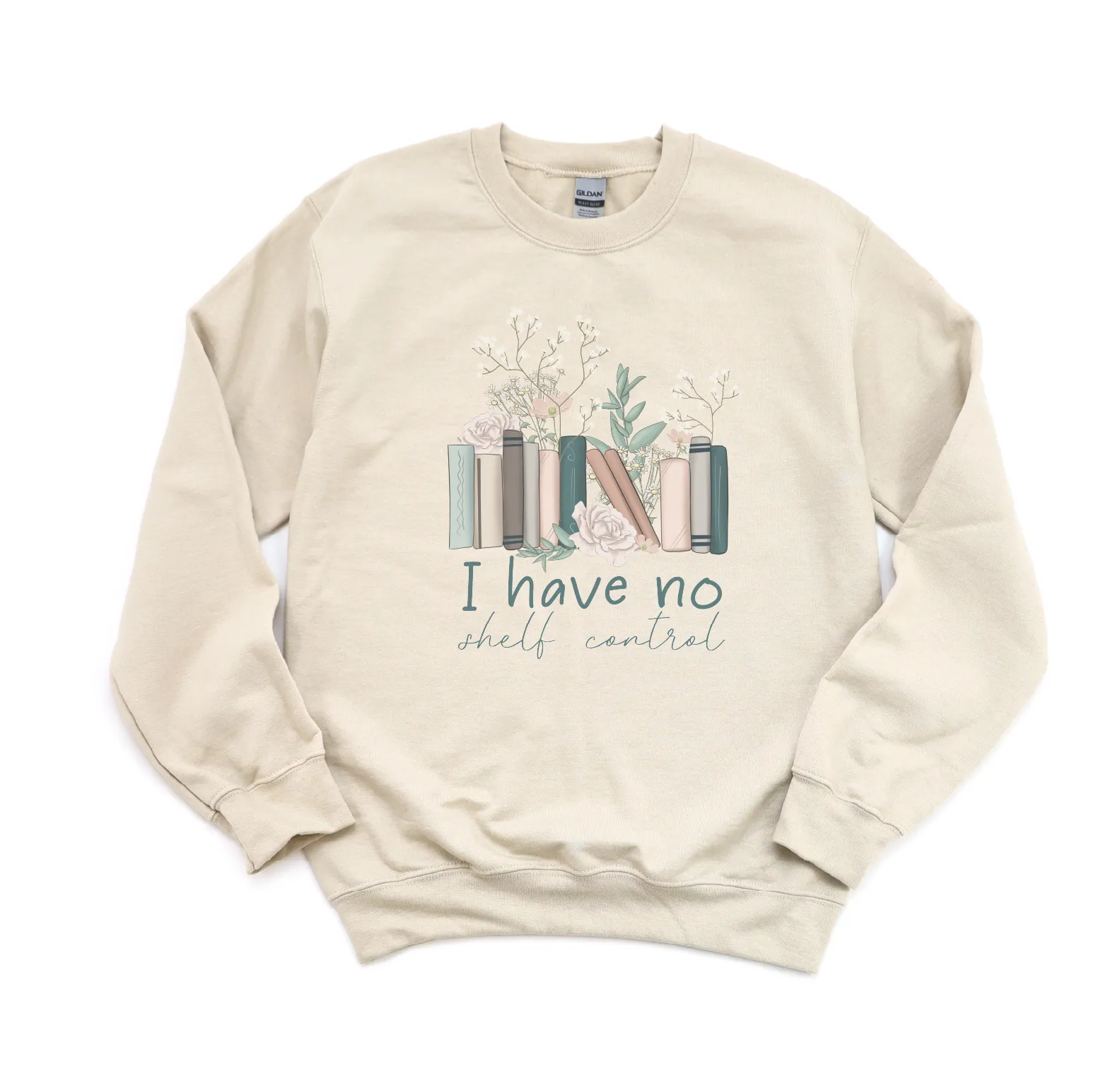 Two Sweatshirts in One Double Printed Gildan No Shelf Control   Booktrovert Sweatshirt