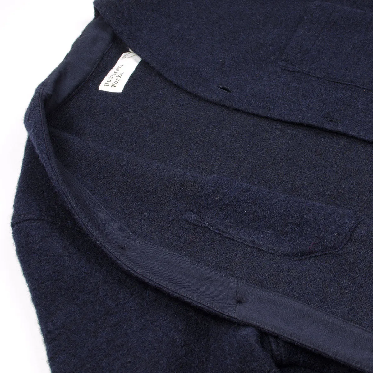 Universal Works - Cardigan Wool Fleece - Navy