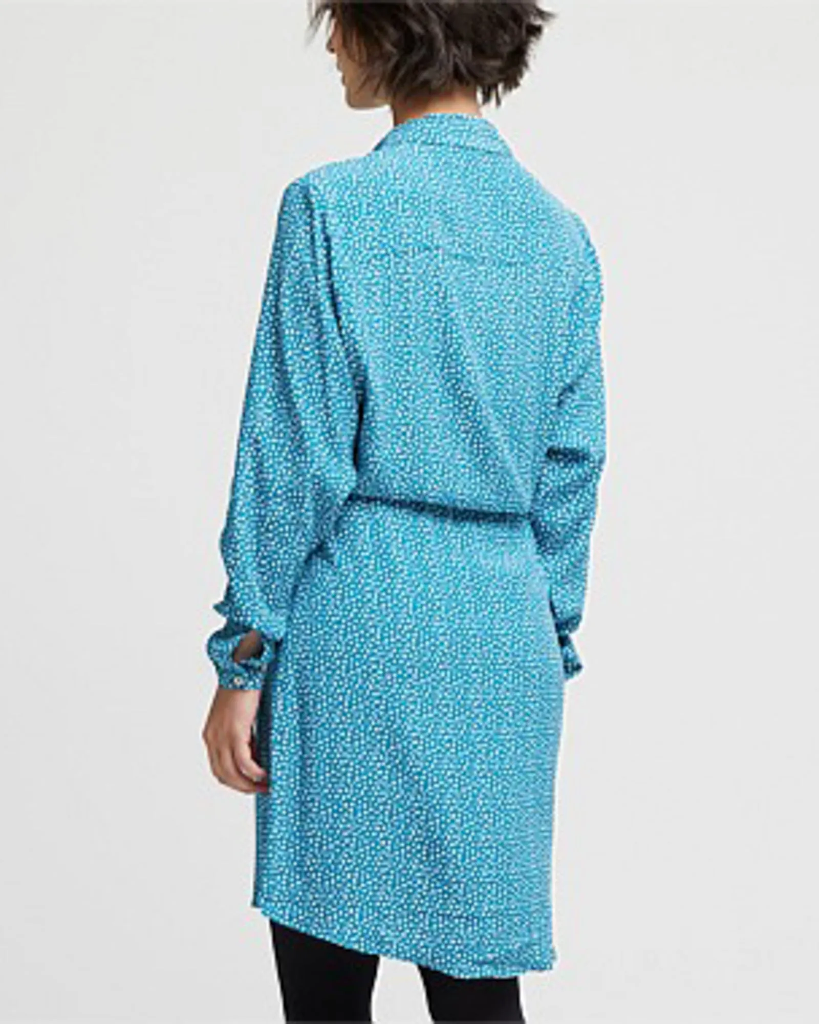 VISCOSE PRINTED SHIRT DRESS