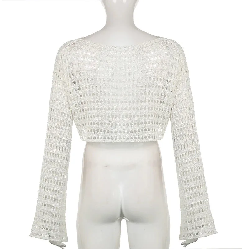 Yvonne Crop Knit Sweater